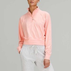Lululemon Ready to Rulu Half Zip Pullover (Size 10, Dew Pink)